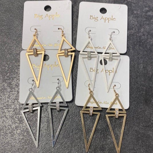 Rock On Triangle Earrings