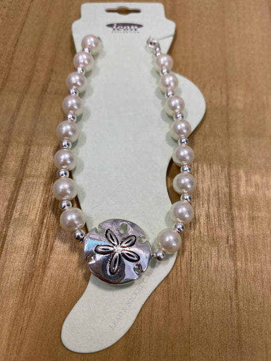 Sand Dollar Pearl Anklet