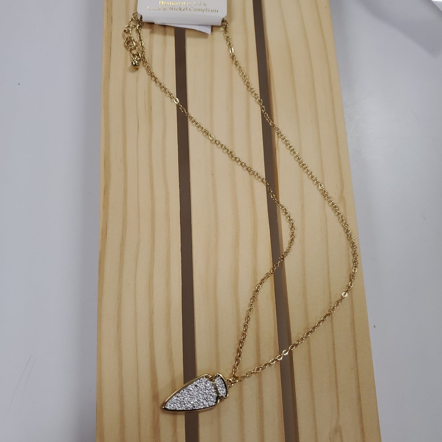 Arrow Druzy Necklace