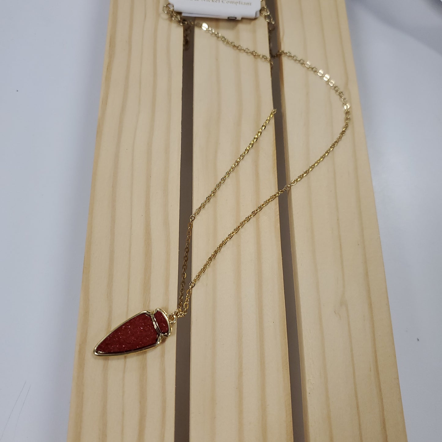 Arrow Druzy Necklace