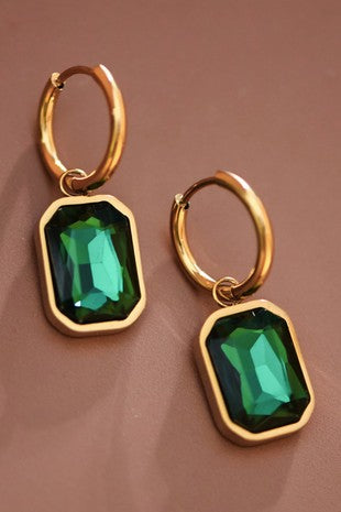 18K Stainless Steel Drop Earrings
