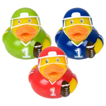 2" Football Rubber Duckies