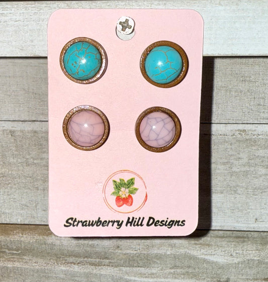 SHD Faux Turquoise studs
