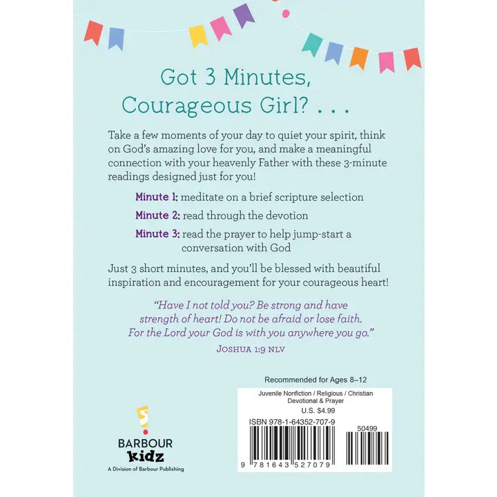 3 Mintute Devotions For Courageous Girls