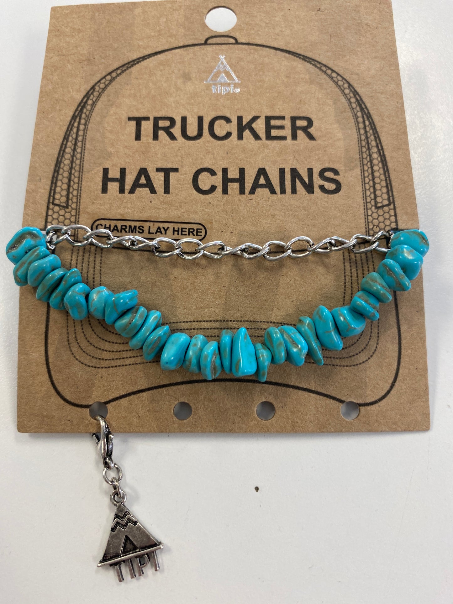 Turq Trucker Hat Chain