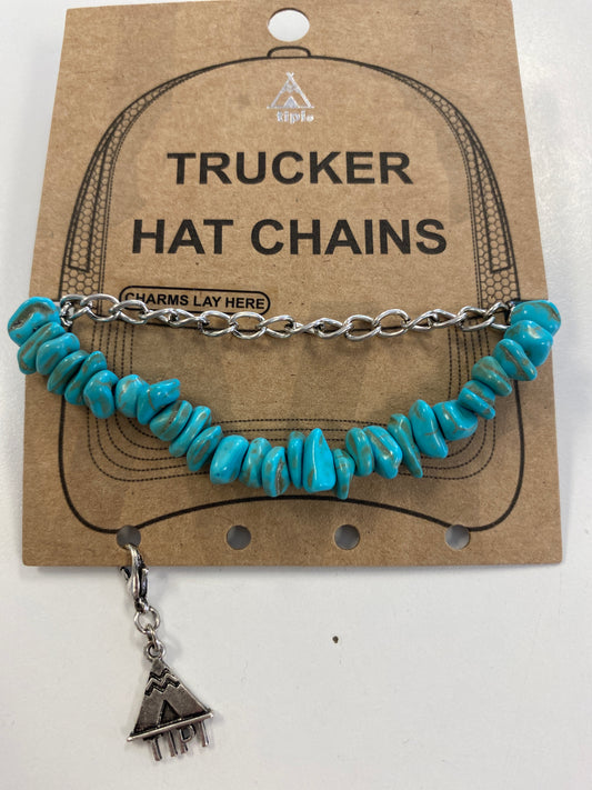 Turq Trucker Hat Chain