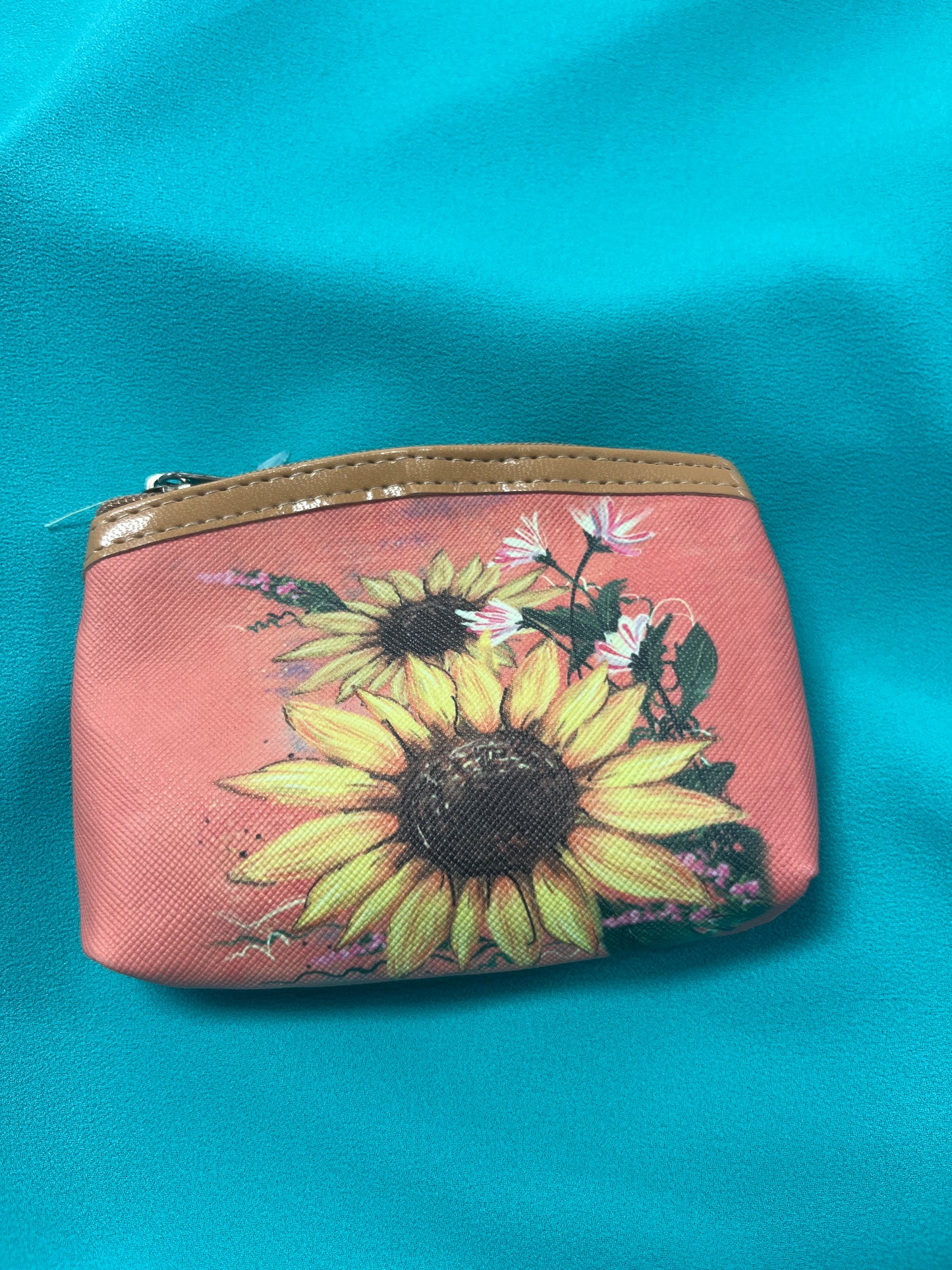 Sunflower Zipper Coin Purse