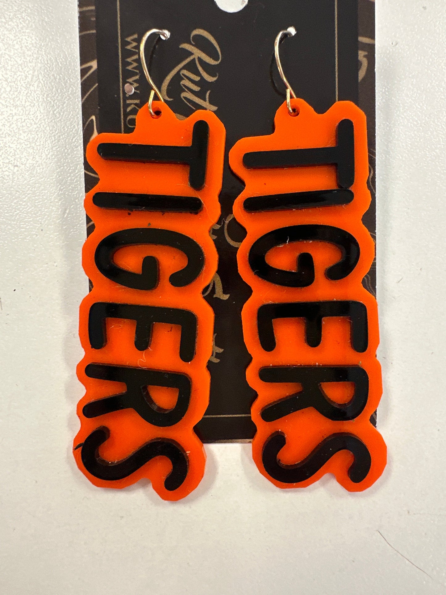 KS Mascot Script Earrings
