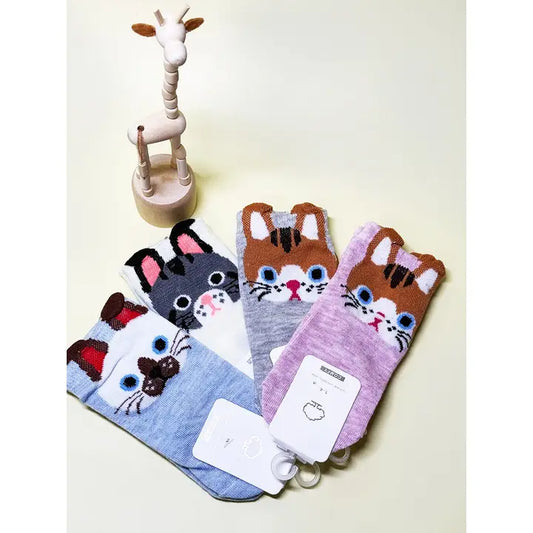 Animal Face Printed Socks