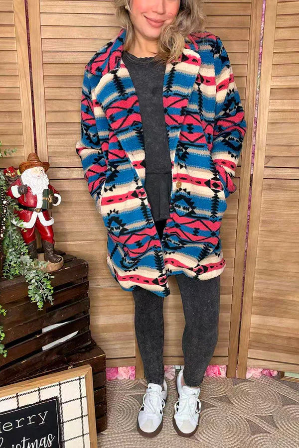 Aztec Sherpa Coat