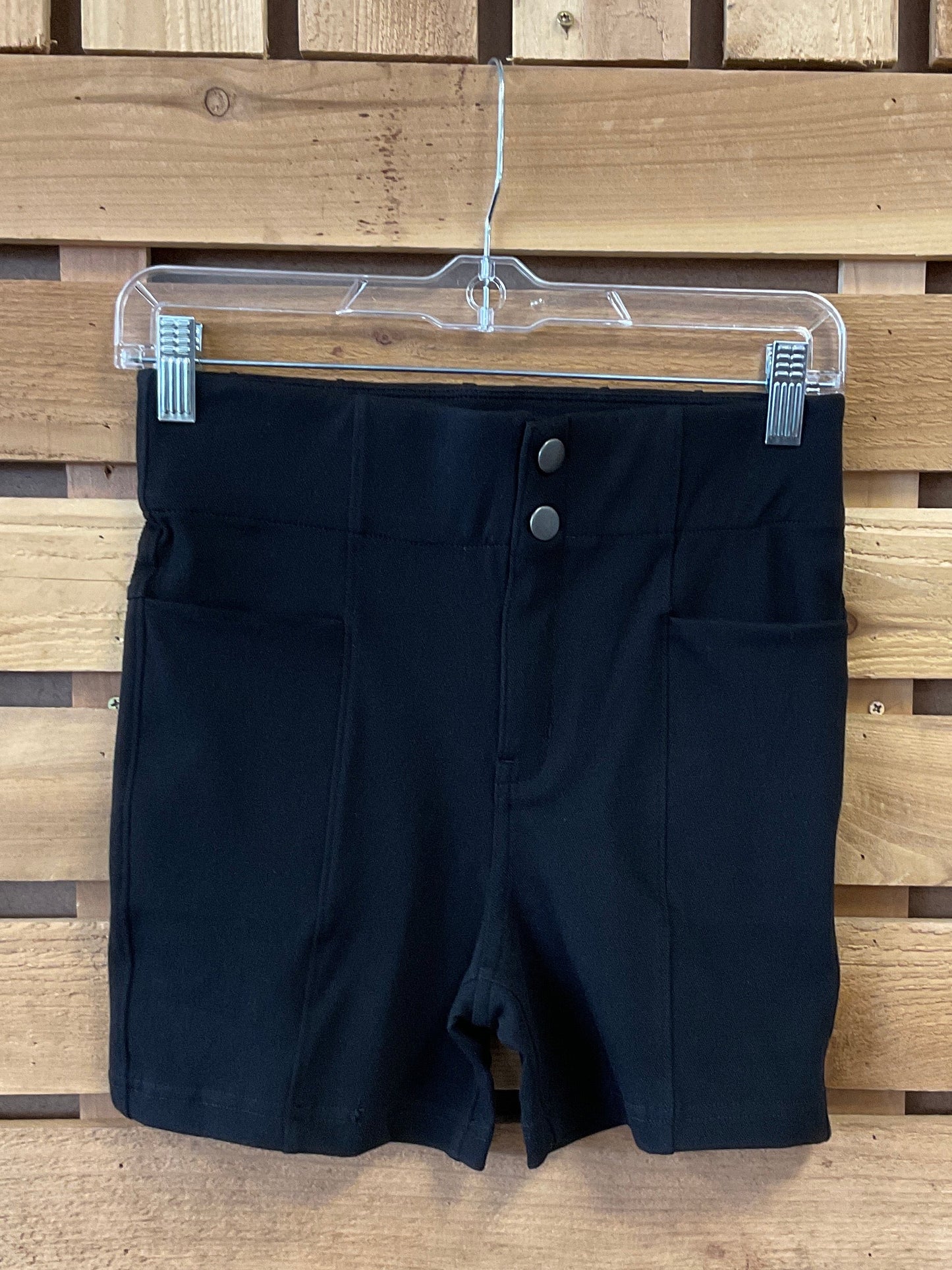 Button Closure Mini Shorts