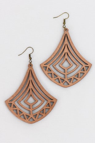 Bohemian Wood Earrings