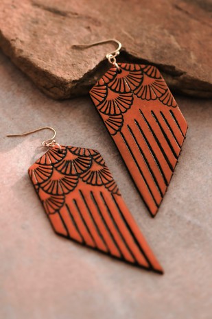 Boho Leather Earrings