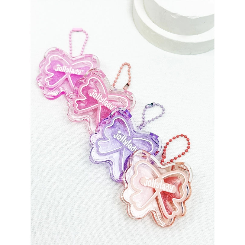 Bow Design Lip Gloss Keychain