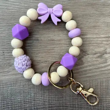 Bow Wristlet Keychain