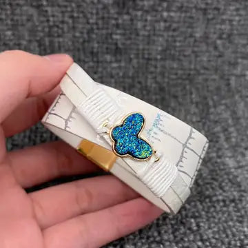 Butterfly Charm Magnetic Buckle Bracelet