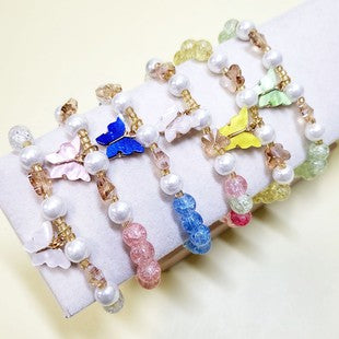 Butterfly Charm Stretch Bracelet