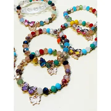Butterfly Mix Bead Bracelet