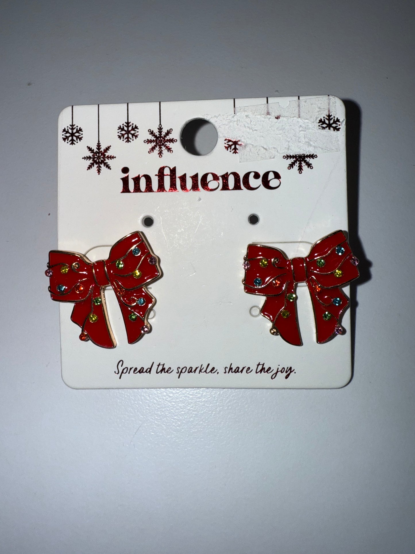 E - Christmas Lights Bow