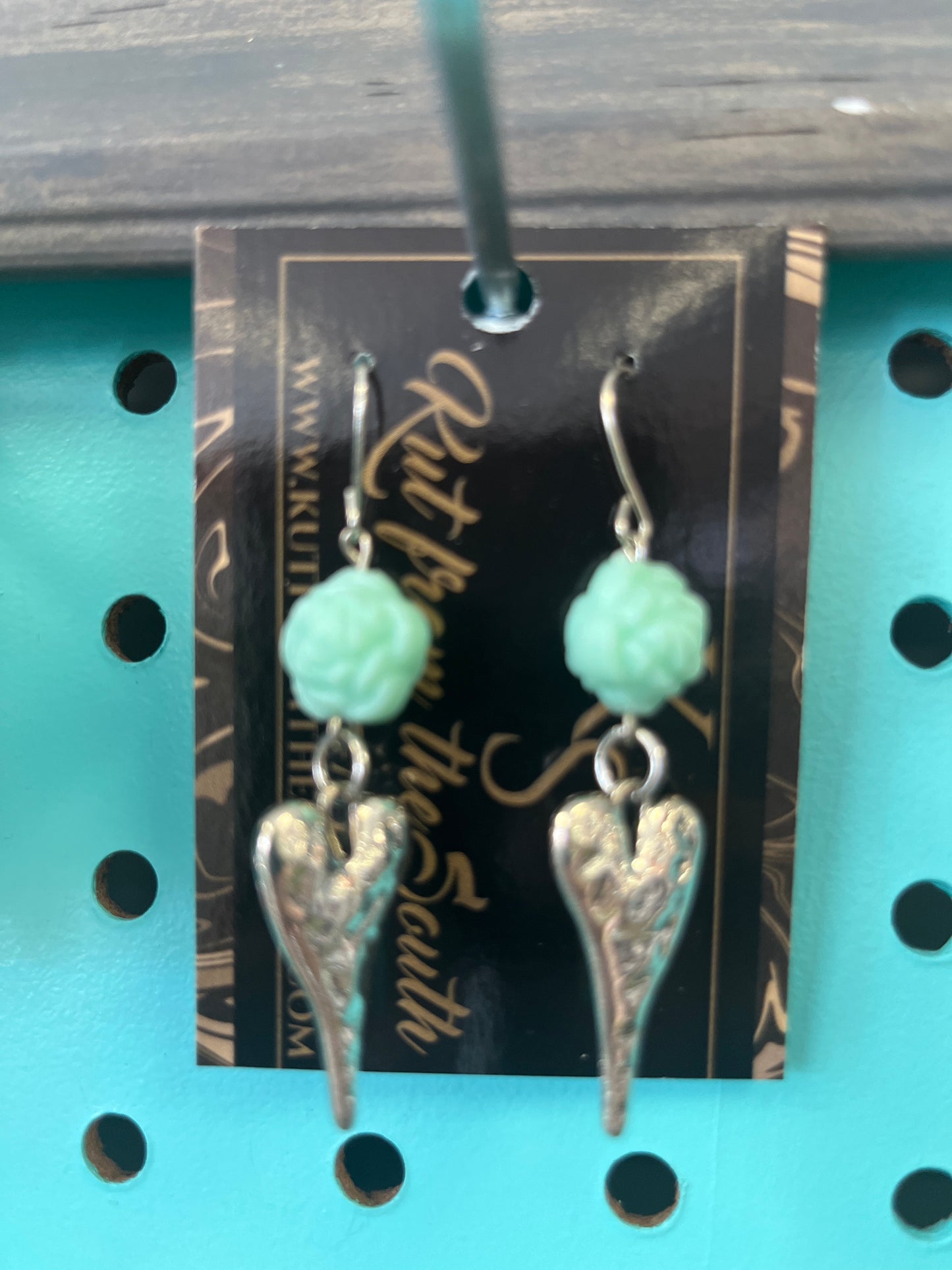 KS Rose Heart Dangles