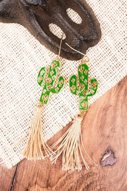 Cactus Corral Tassel Earrings