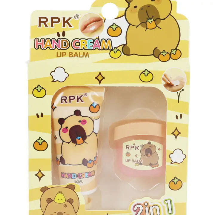 Capybara Lotion and Lip Balm