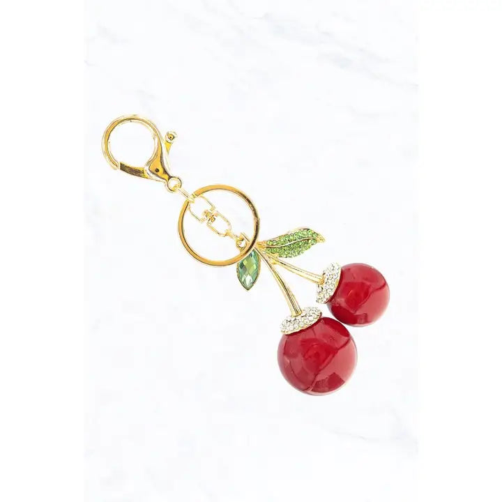 Cherry Charm Keychain