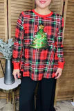 Christmas Tree Sequin Blouse
