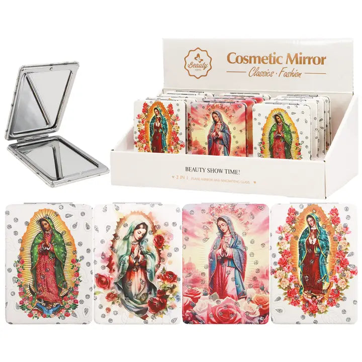 Compact Mirror - Guadalupe Glitter