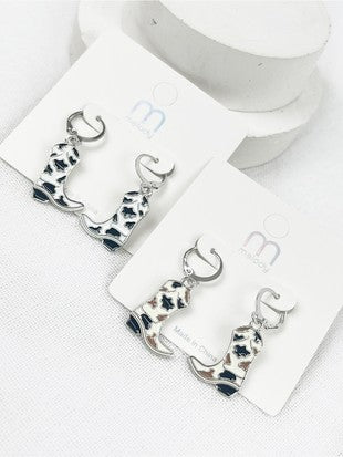 Cowgirl Boot Drop Earrings