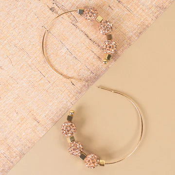 Crystal Hoop Earrings
