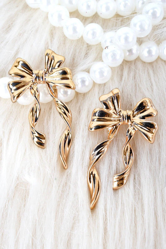 Curliecue Bow Earrings