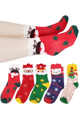 Cute Christmas Quarter Socks