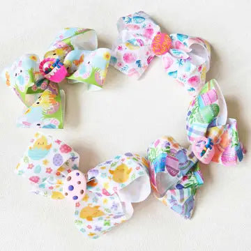 Cute Easter Theme Bow Clip
