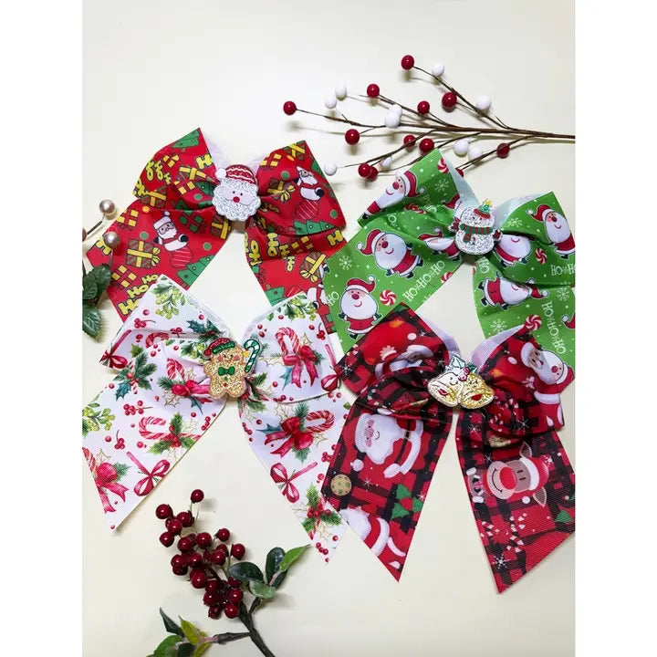 Cute Prints of Christmas Hair Clip