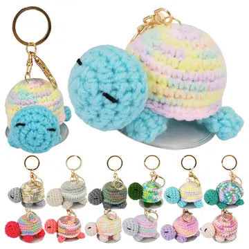 Cute Turtle Crochet Keychain