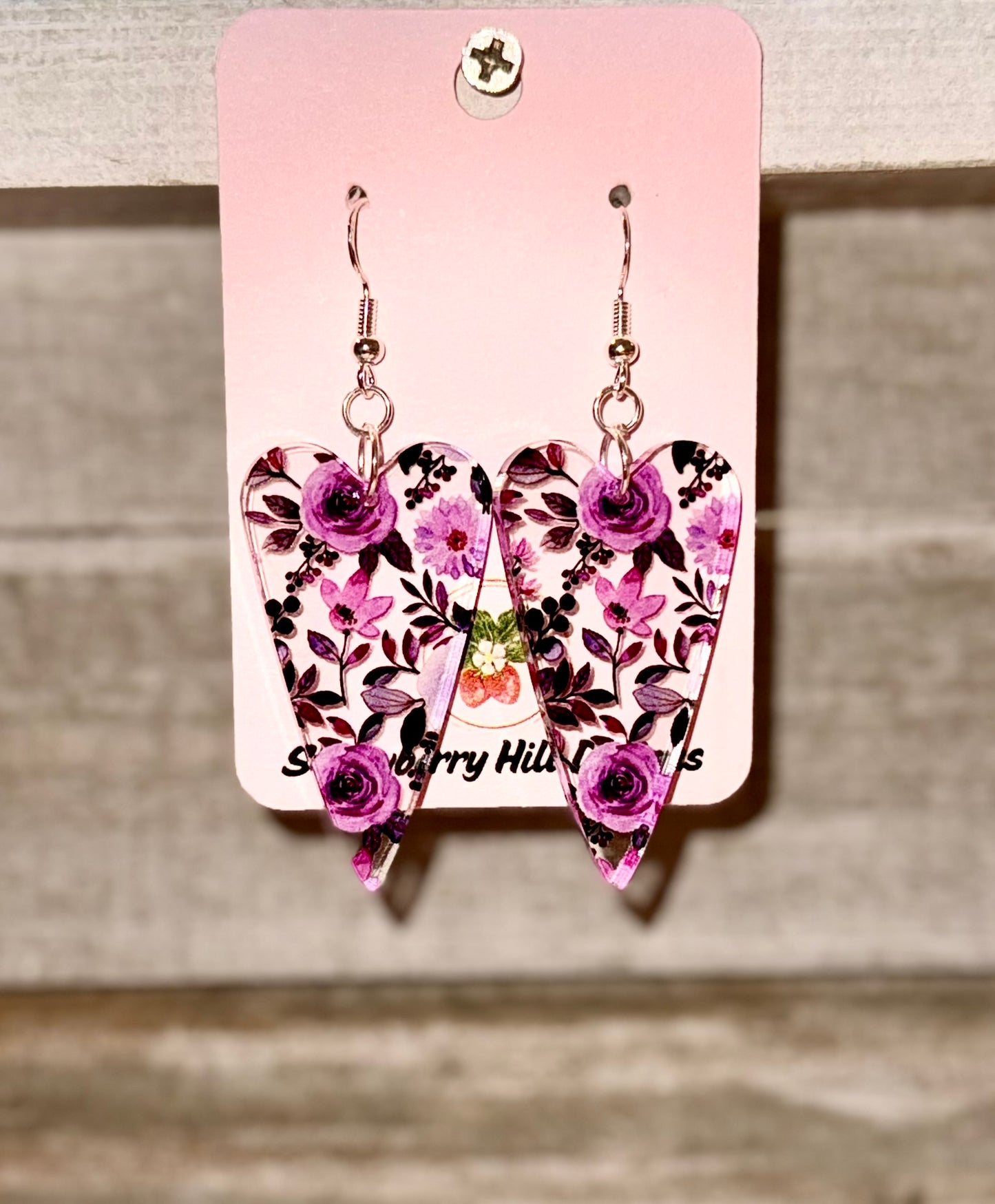 SHD Purple Flower Hearts