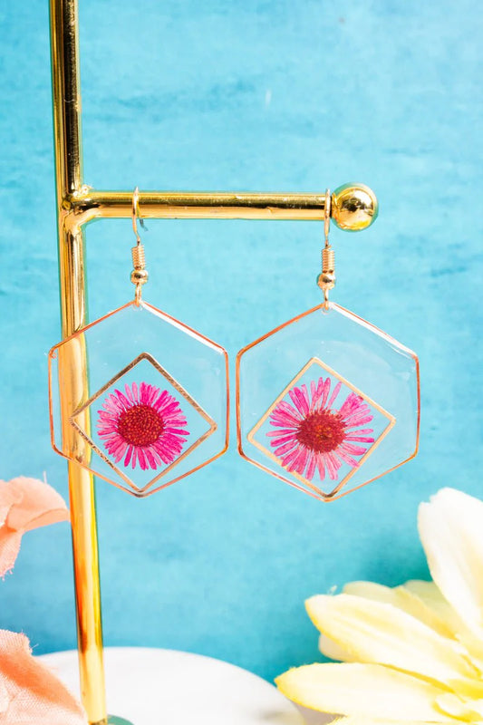 Daisy Delight Flower Earrings