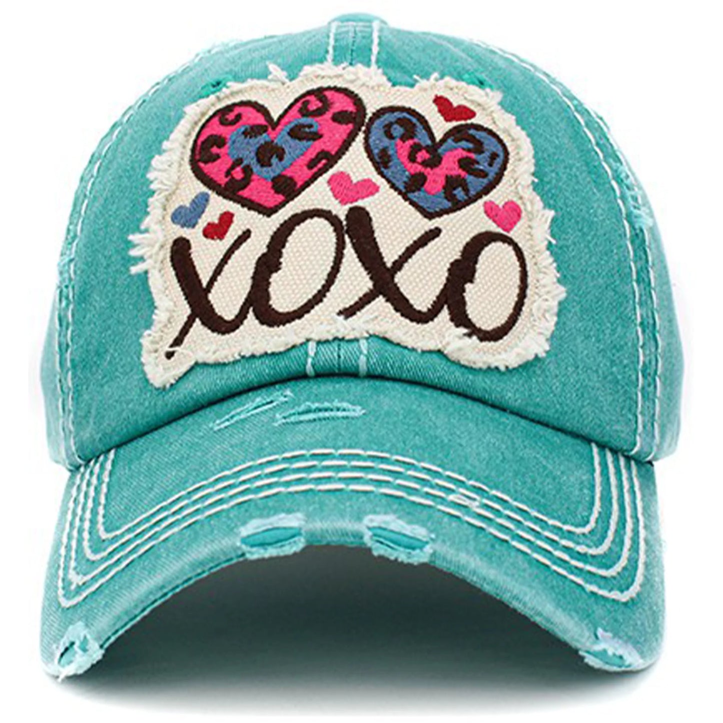 Distressed XOXO Hat