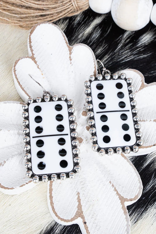 Double 6 Domino Earrings