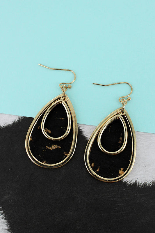 E - Cork Layered Teardrops
