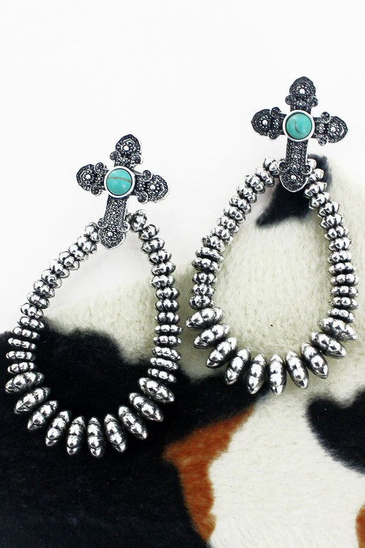 E - Drusilla Cross Teardrops