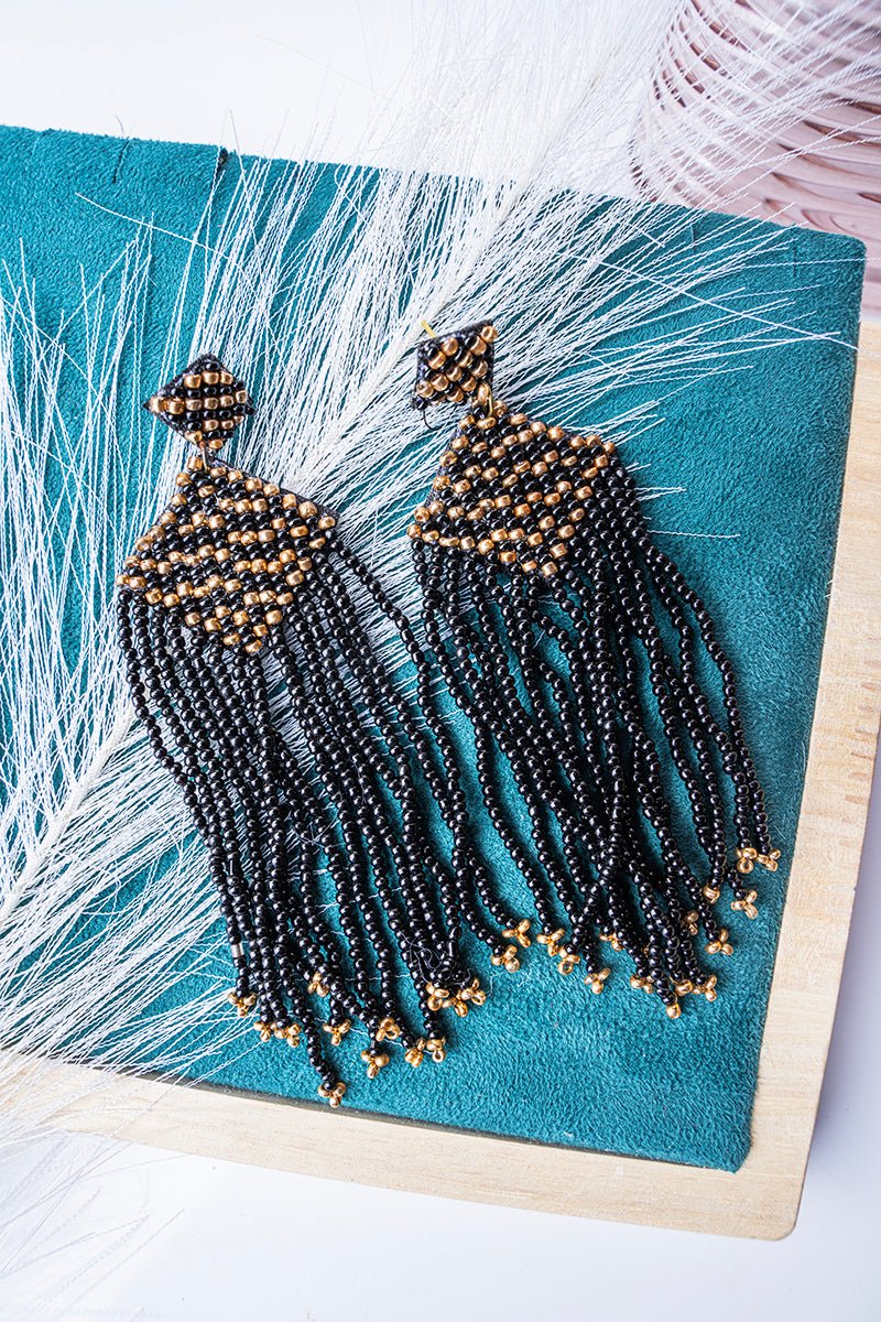 E - Golden Meadow Seed Bead Fringe