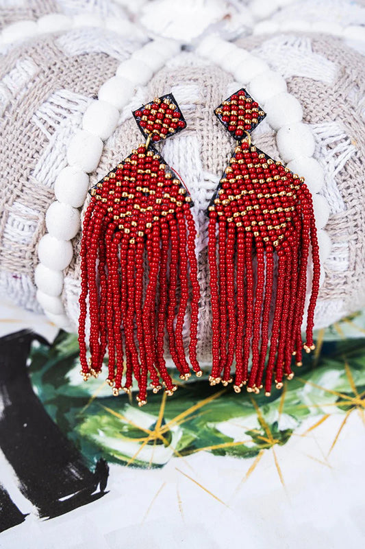 E - Golden Meadow Seed Bead Fringe