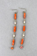 E - Marbled Block Beaded Drop