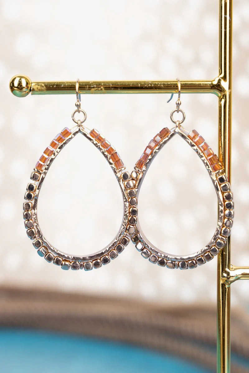 E - Tanya Beaded Teardrops
