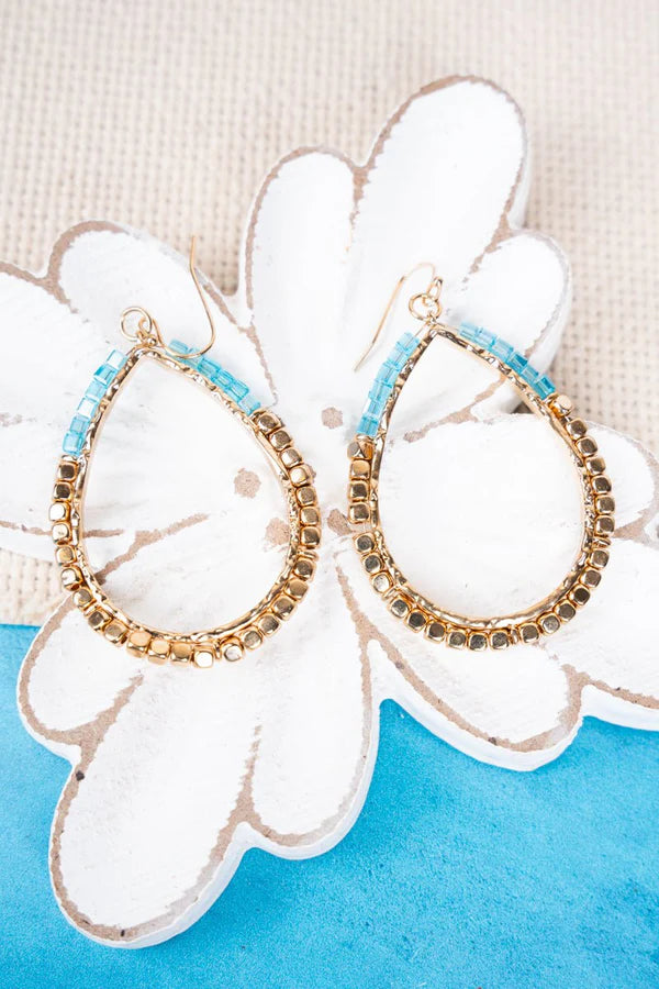 E - Tanya Beaded Teardrops