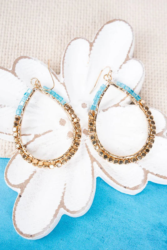 E - Tanya Beaded Teardrops