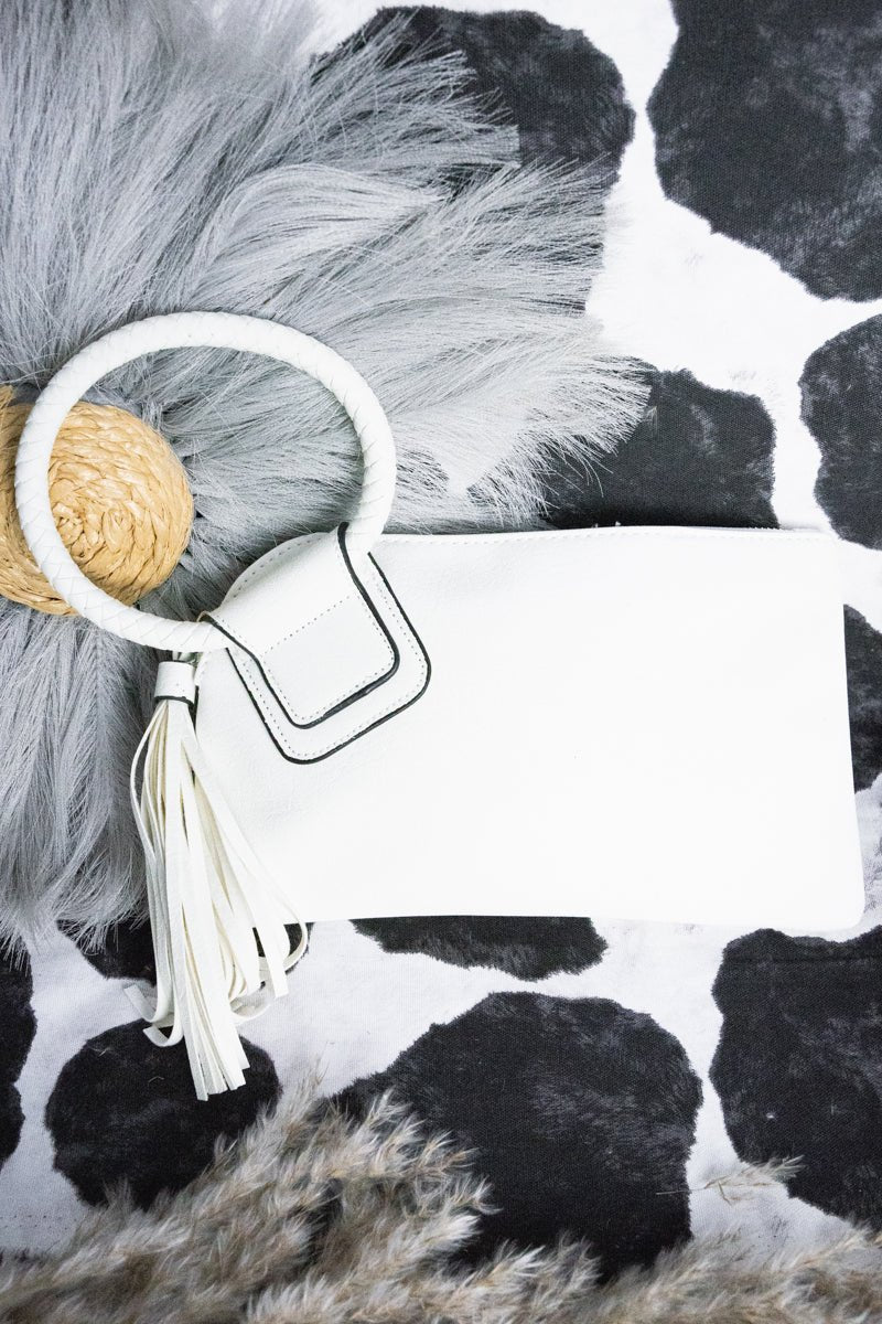 Faux Leather Bangle Clutch