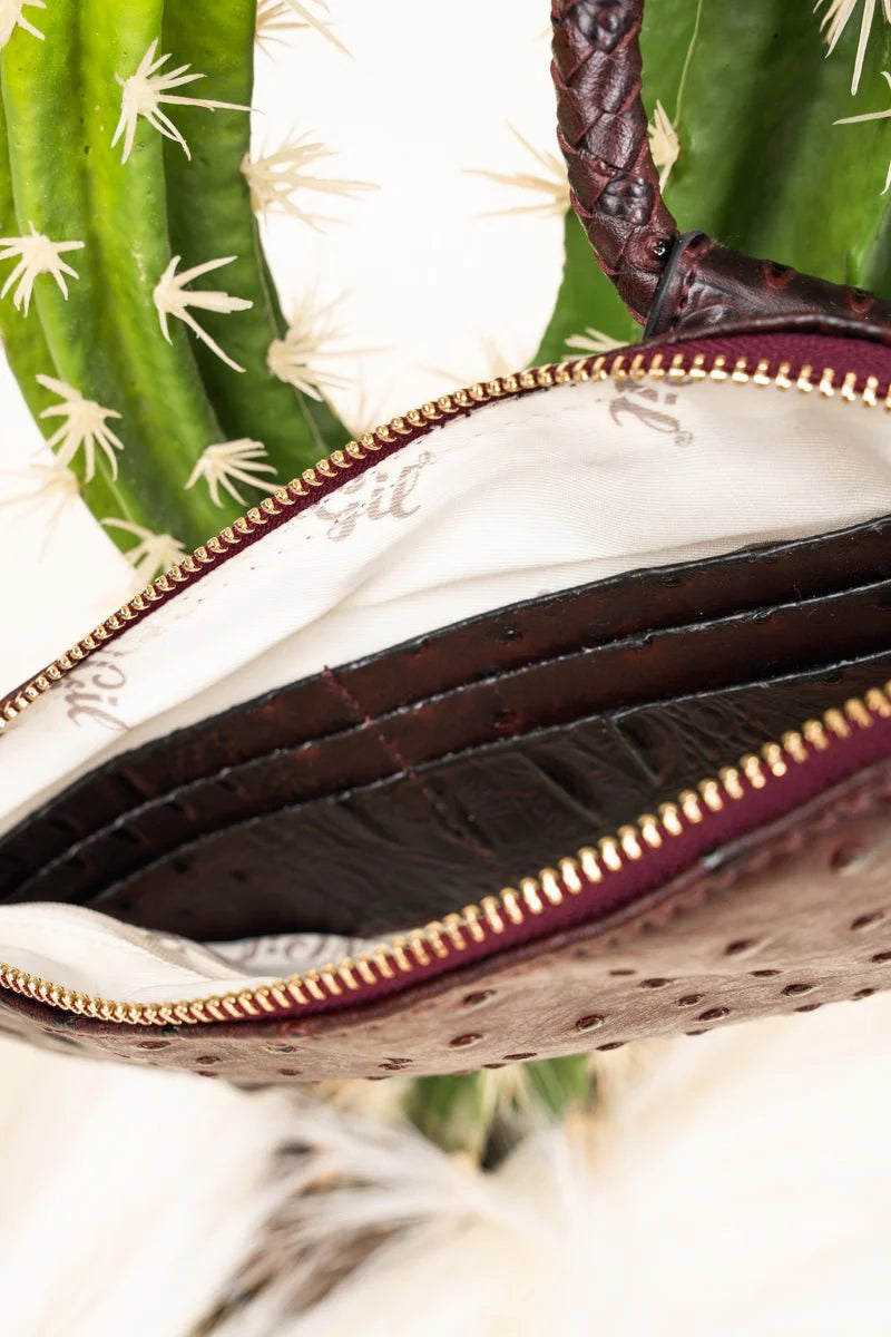 Faux Ostrich Bangle Cluth